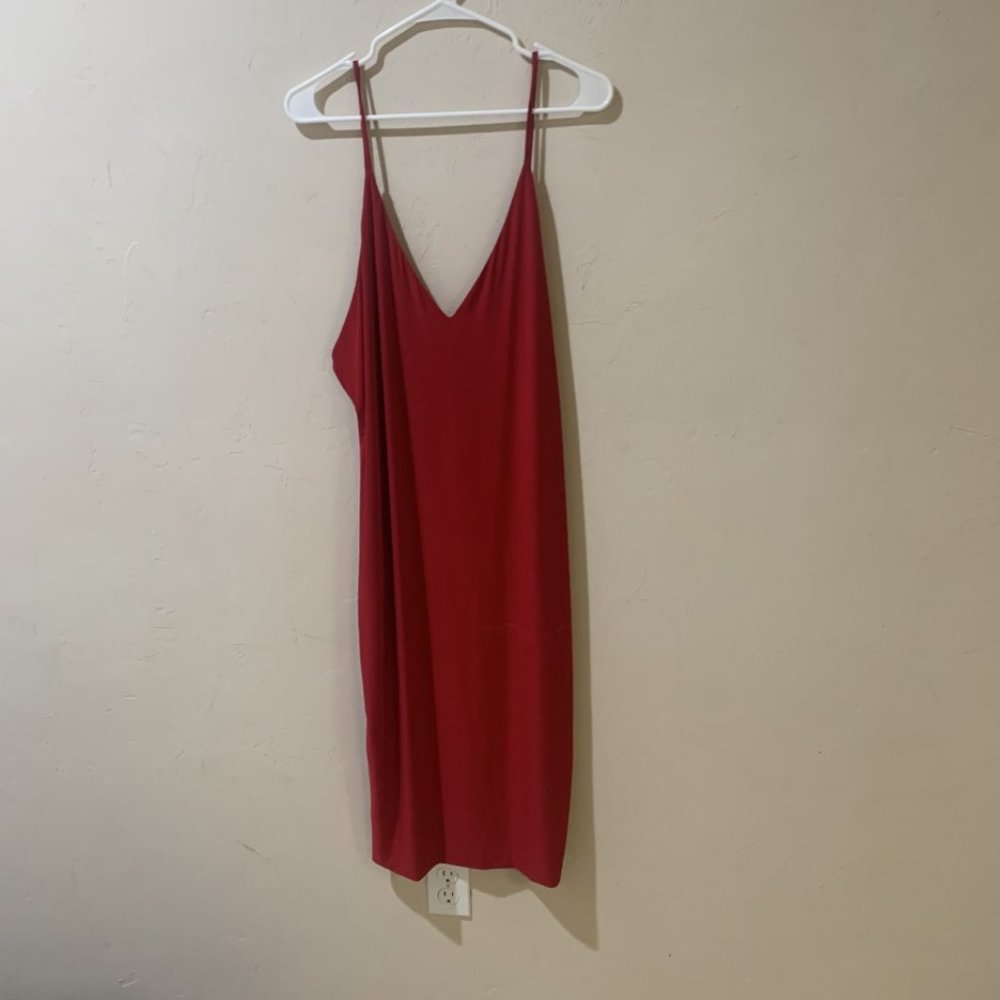 Red  strappy dress